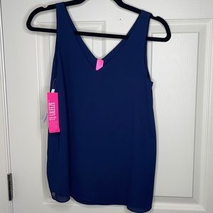 Lilly Pulitzer XXS FLORIN SLEEVELESS V-NECK NWT